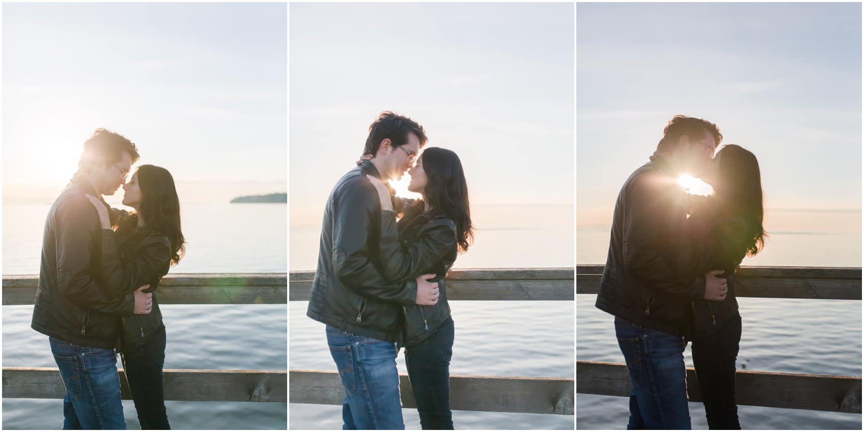 Vancouver Engagement, couple at White Rock Pier, Vancouver Wedding Photographer