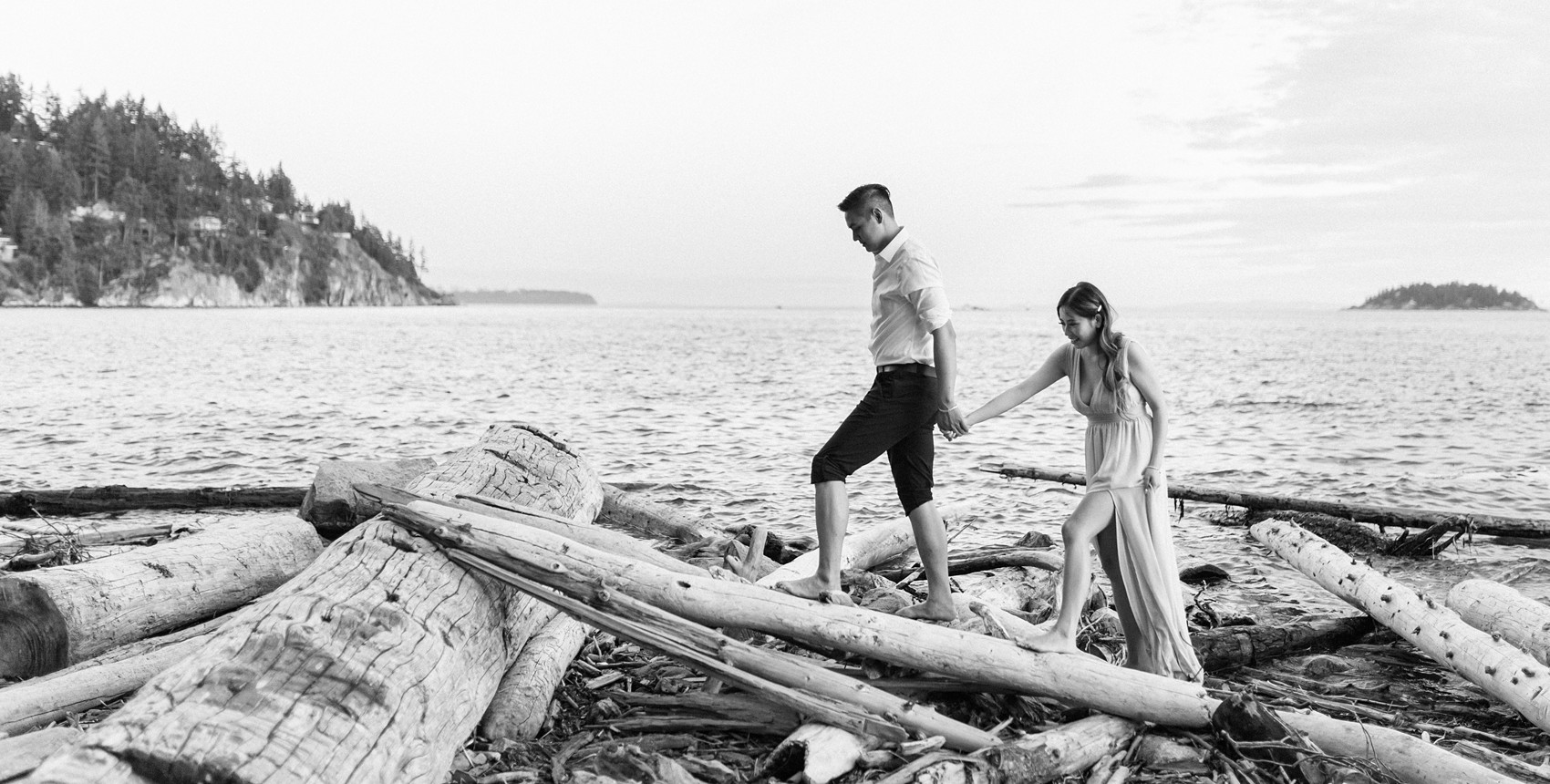 West Vancouver Whytecliff Engagement photos 